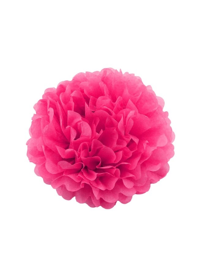 موردلي مجموعة من 18 قطعة من لوازم القلادة للحفلات ومجموعة من الزهور الورقية لتزيين السقف وزينة الزفاف وديكور الزفاف وديكور الزهور وديكور ورقي للحفلات وديكورات كرات ورقية معلقة باللون الوردي - Image 4